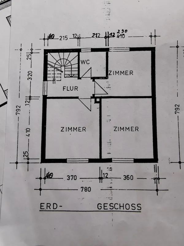Grundriss_Erdgeschoss, *Einfamilienhaus mit Garten und Garage zum Selbstgestalten*