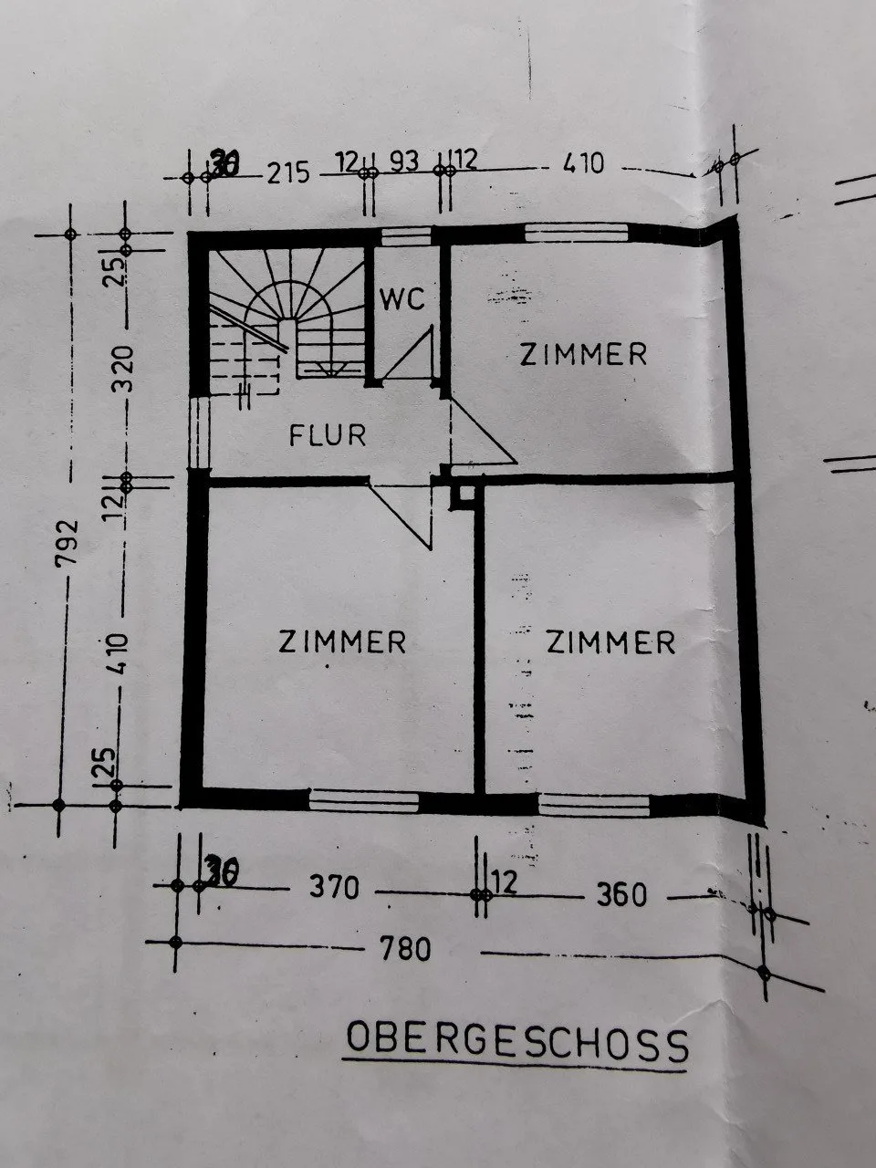 Grundriss_Obergeschoss, *Einfamilienhaus mit Garten und Garage zum Selbstgestalten*