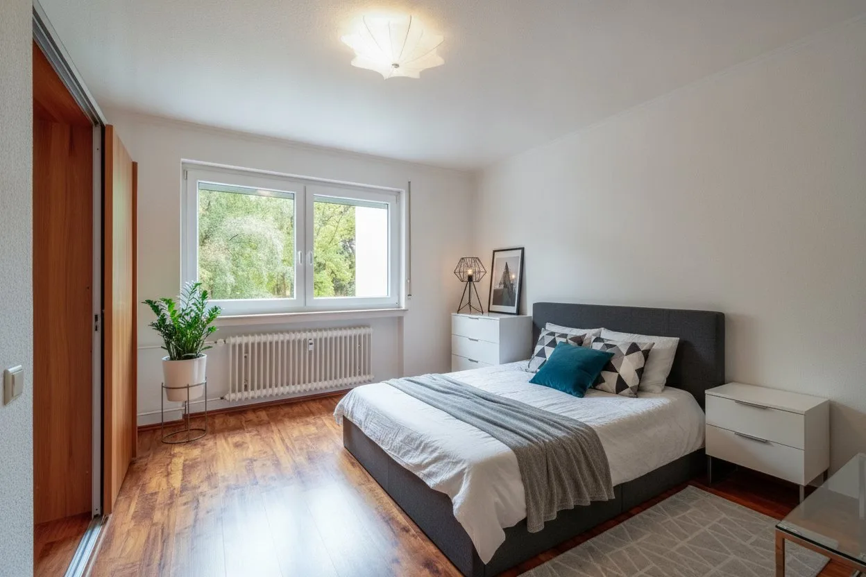 Schlafzimmer 1, 3-Zimmer Wohnung in Dornholzhausen